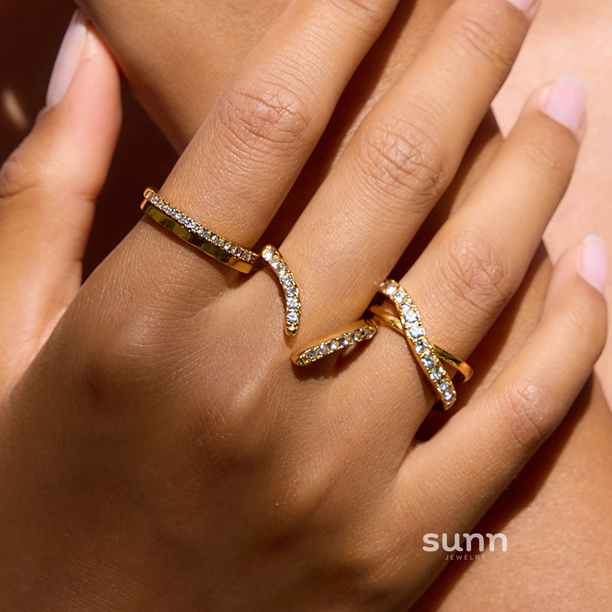 Eliora Pave Ring Stack [2RWGOE65]