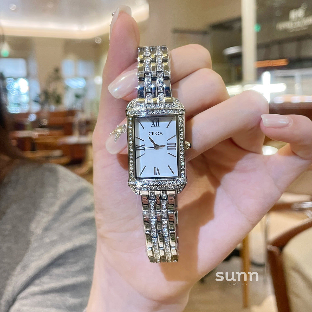 Elisabeth Diamond Steel Watch [GD1PEQRJ]