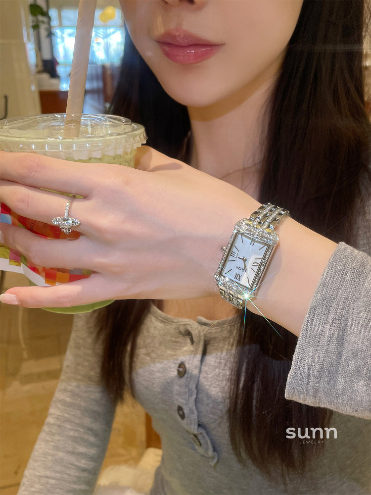 Elisabeth Diamond Steel Watch [7CRLM343]