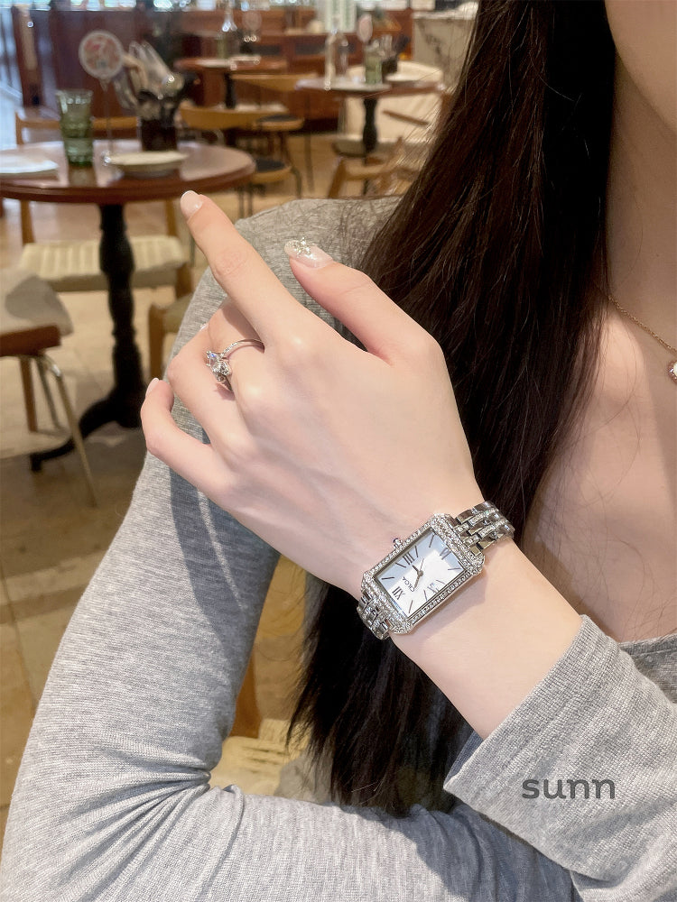 Elisabeth Diamond Steel Watch [CZ4140GN]