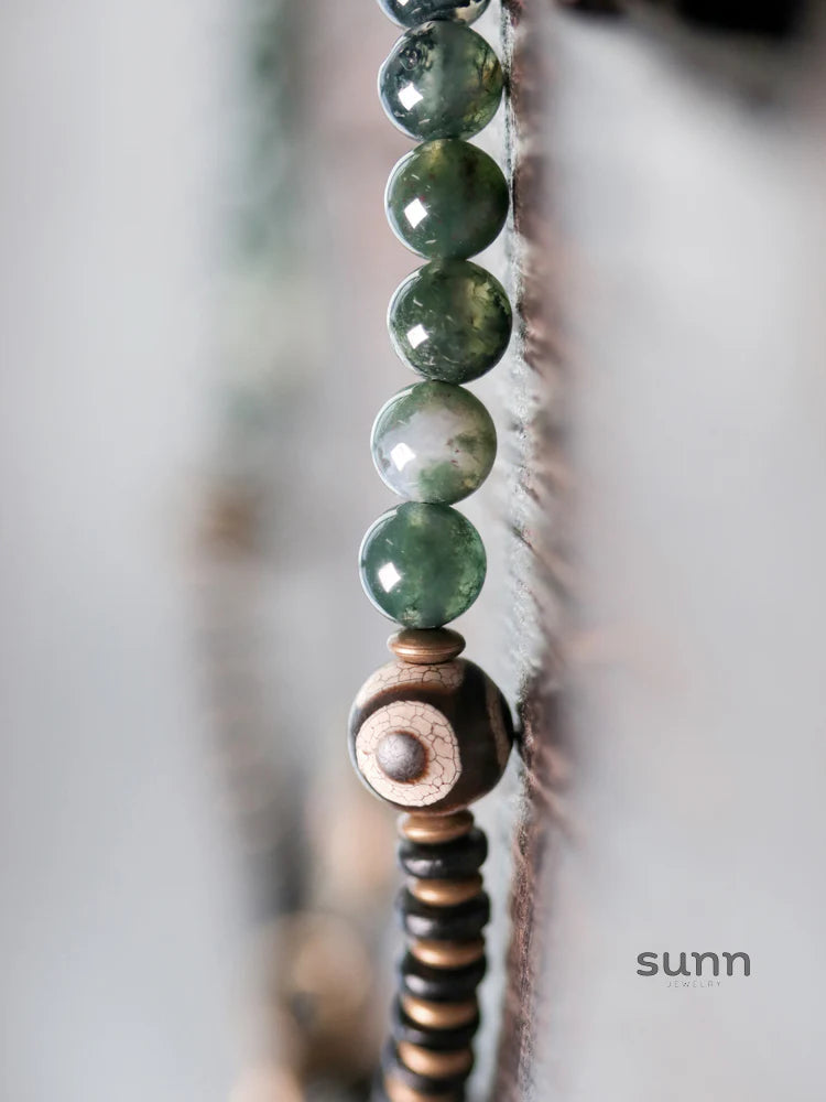 Elise Agate Layered Bracelet