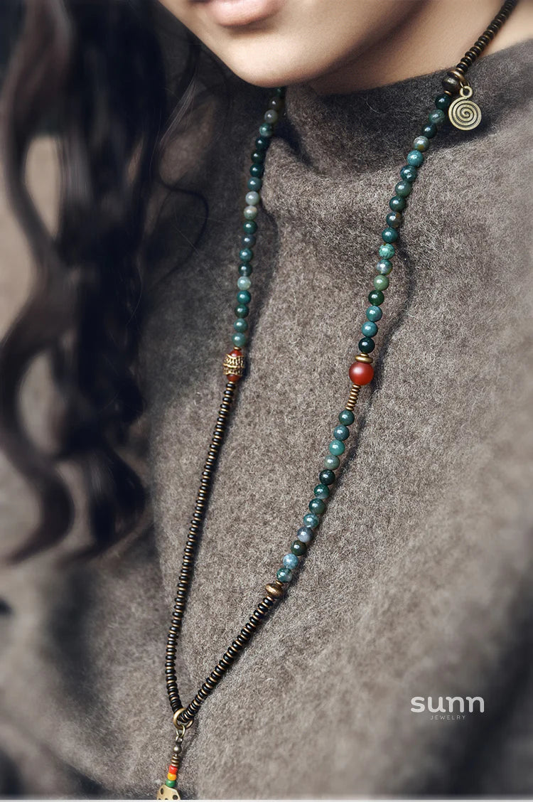 Elise Agate Layered Bracelet