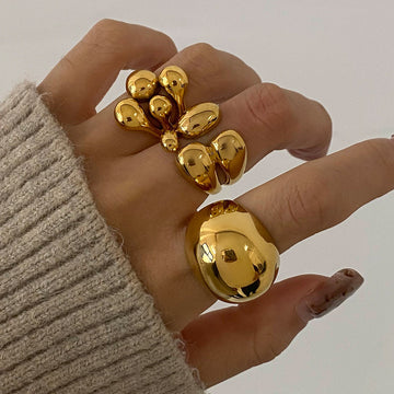 Elisheva Sculptural Steel Ring [W6QQV0DR]