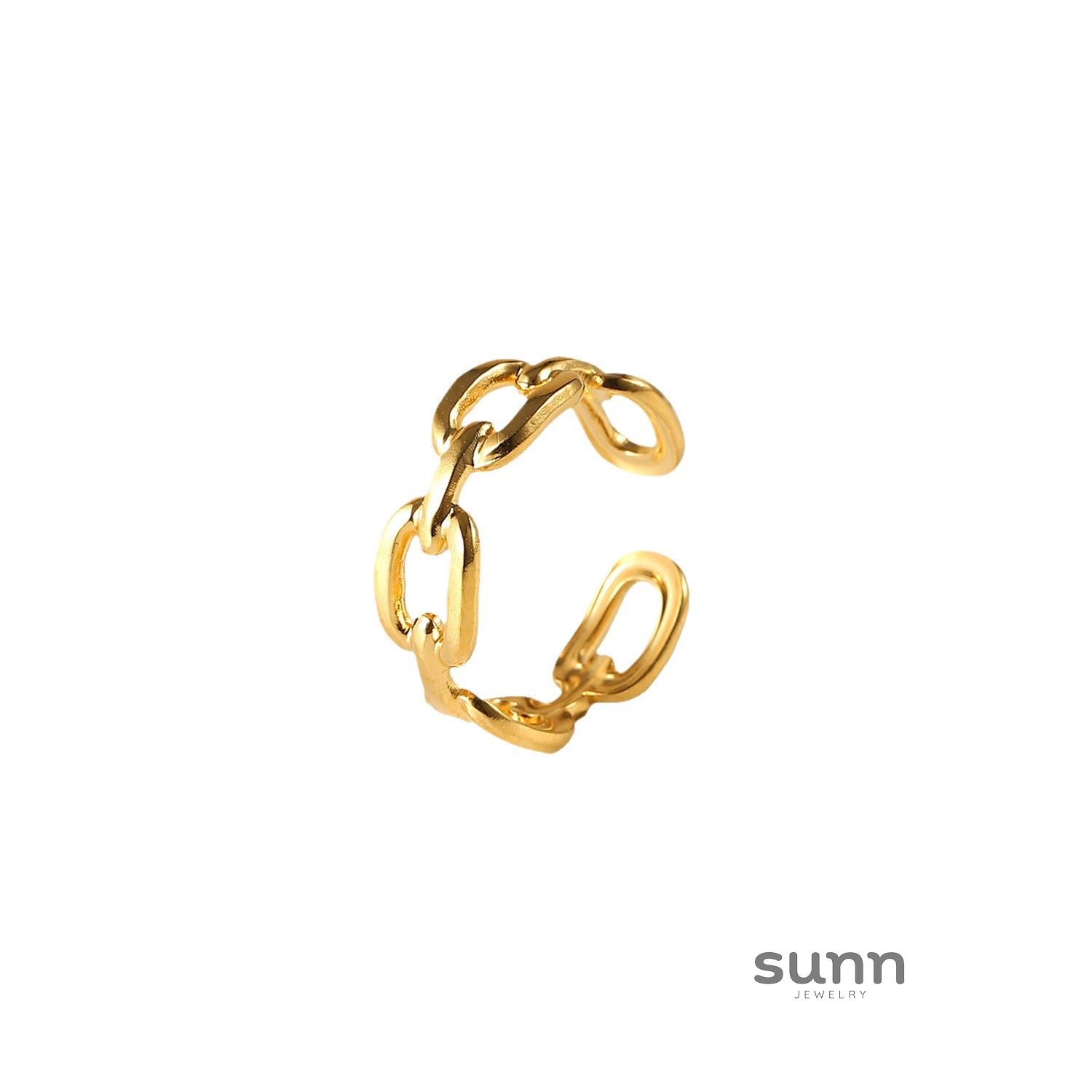 Eliyana Gold-Plated Chain Link Ring [YGGDBC89]