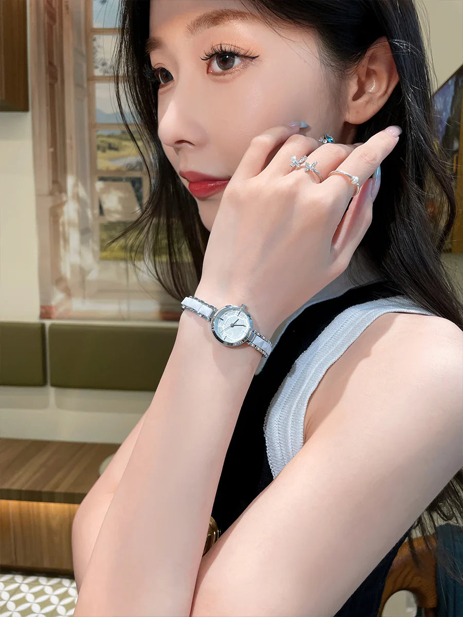 Eliza White Ceramic Watch