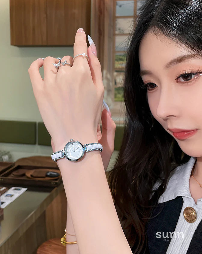 Eliza White Ceramic Watch