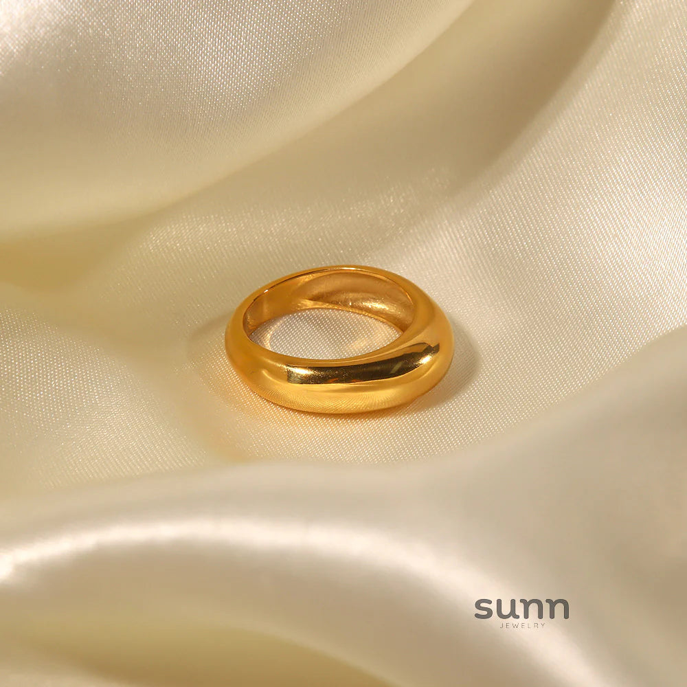 Ellanie Gold-Plated Band Ring