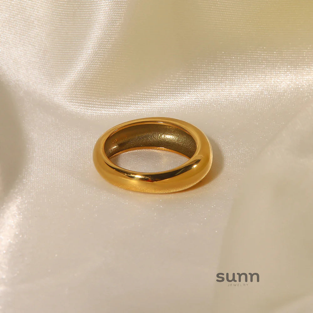 Ellanie Gold-Plated Band Ring