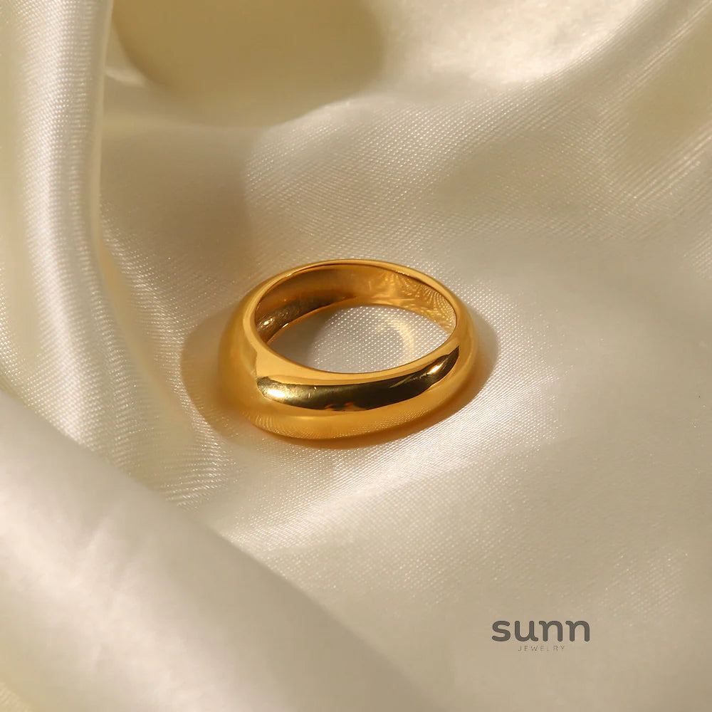 Ellanie Gold-Plated Band Ring