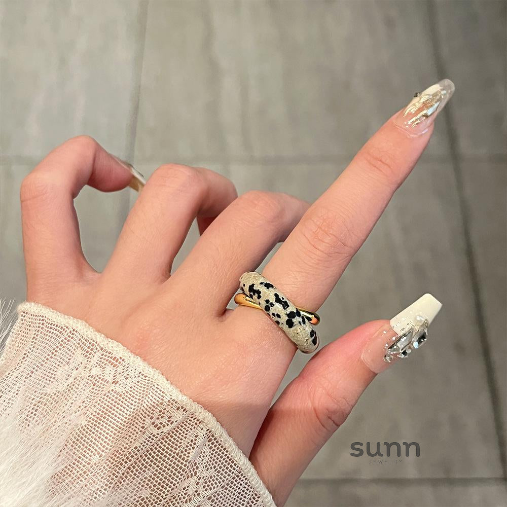 Ellanie Tiger Eye Cross Ring [JLFIX19S]