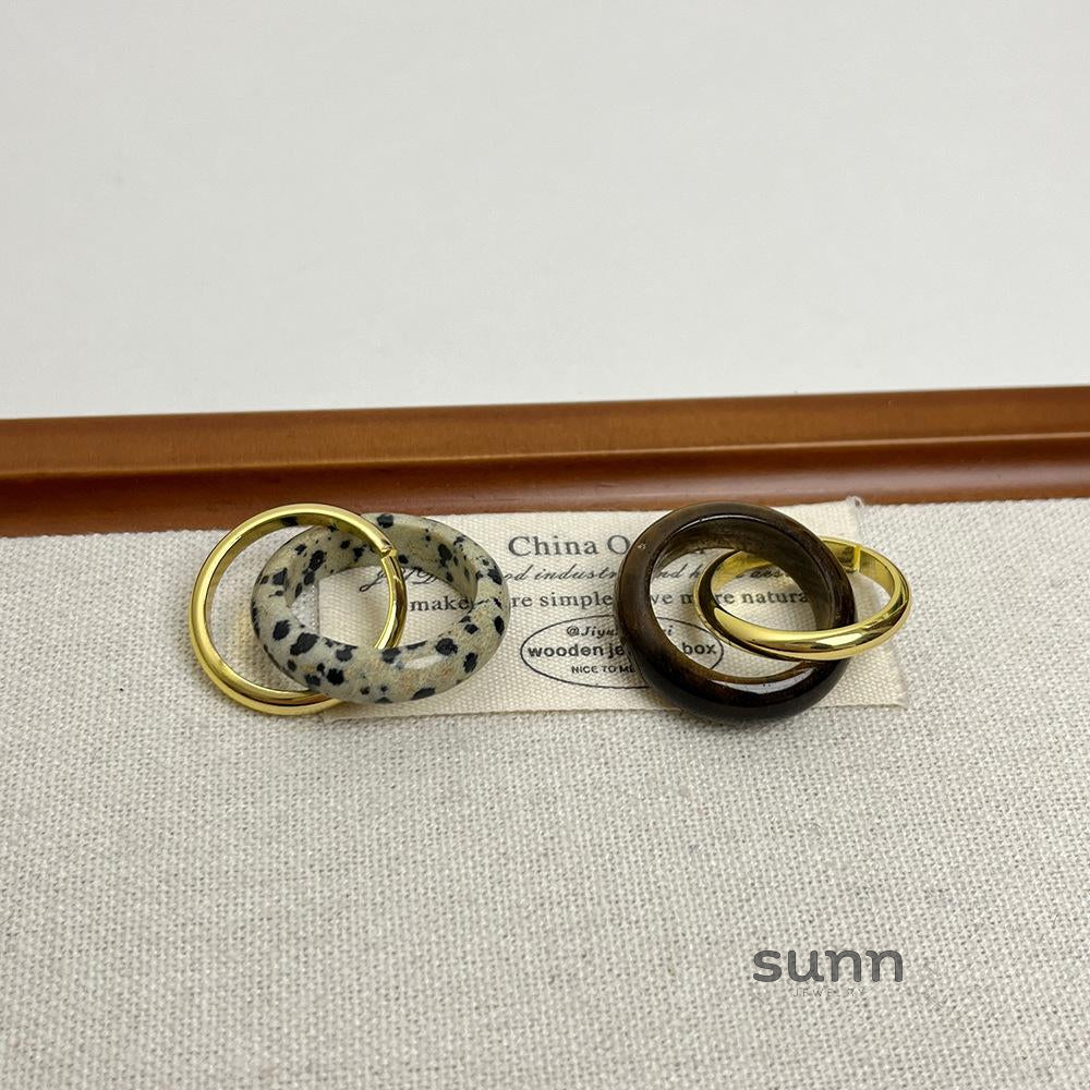 Ellanie Tiger Eye Cross Ring [TRADHDKZ]