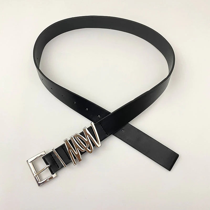 Ellanora Geometric Buckle Belt