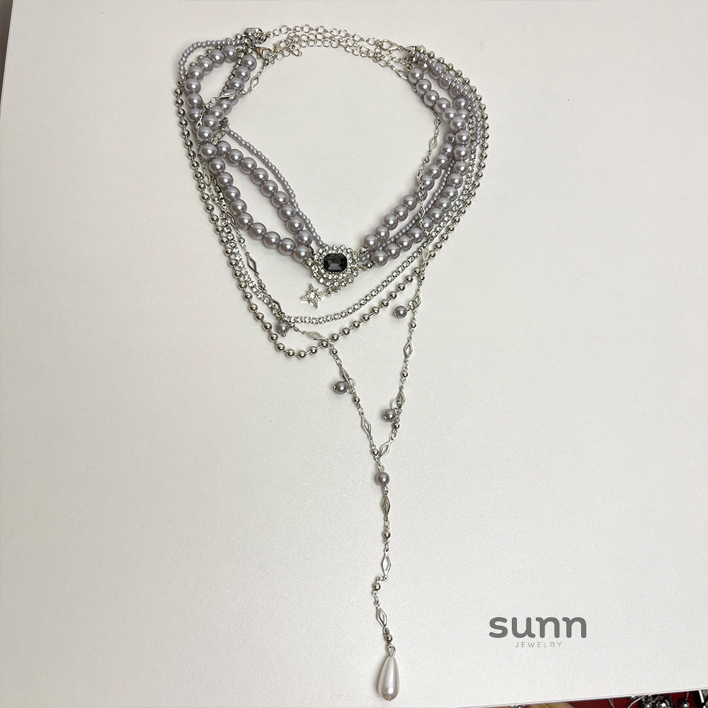 Ellarose Iridescent Heart Choker [SRWA6SHV]