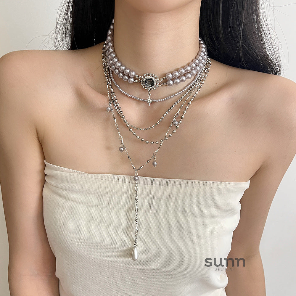 Ellarose Iridescent Heart Choker [WBK0VT0P]