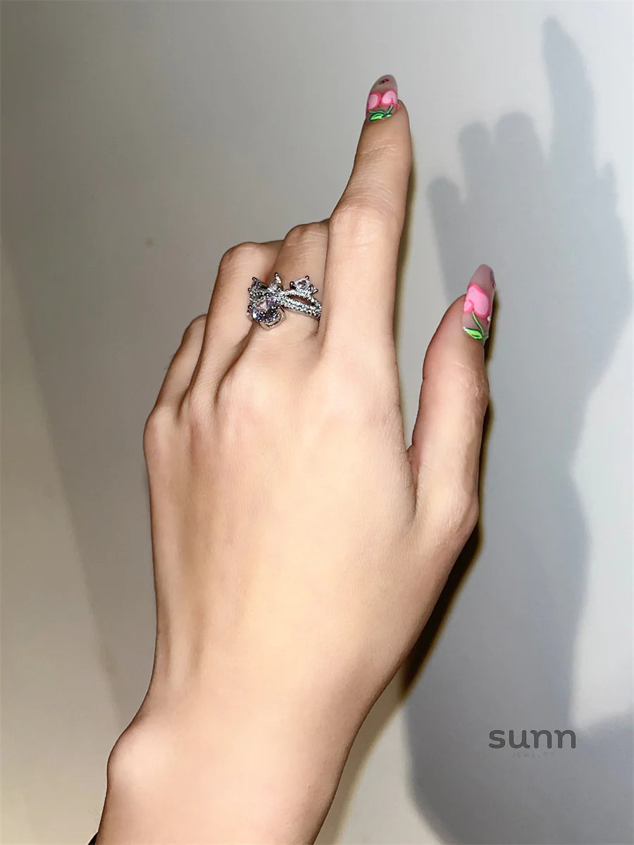 Ellee Sparkling Zircon Ring