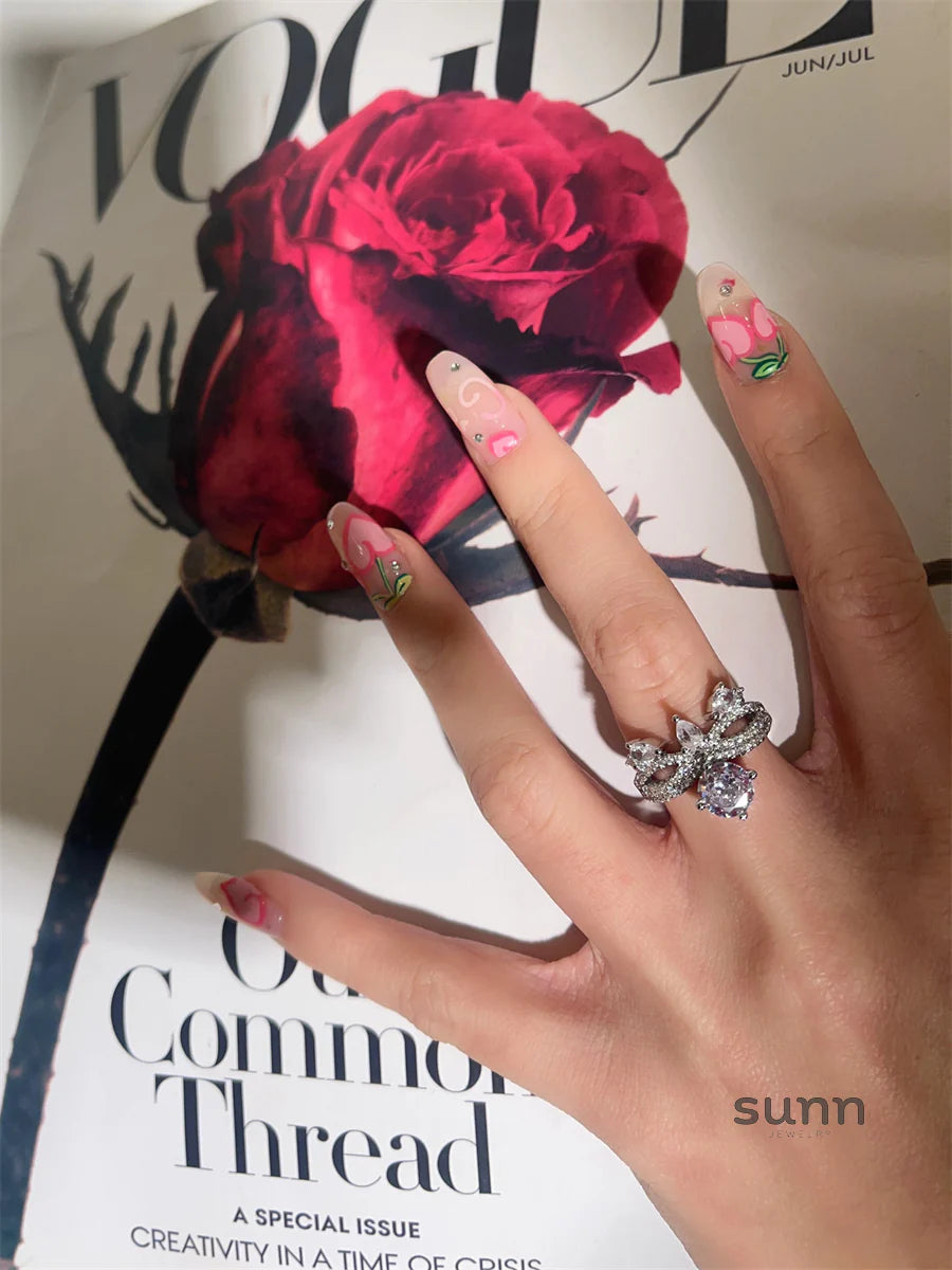 Ellee Sparkling Zircon Ring