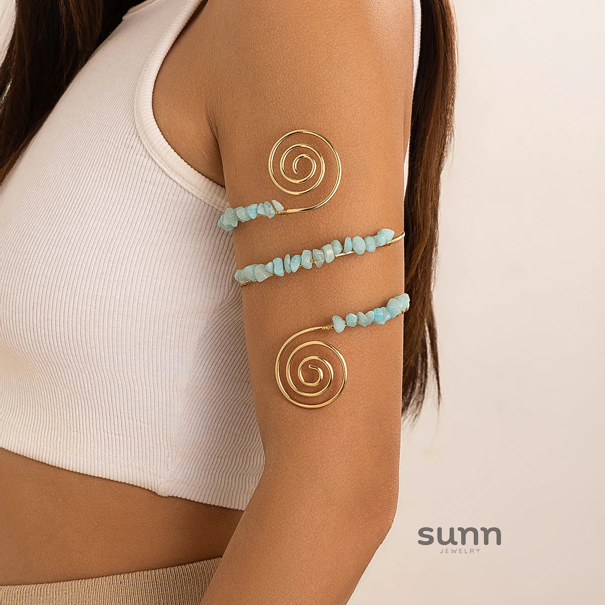 Elliemae Colorful Spiral Arm Cuff