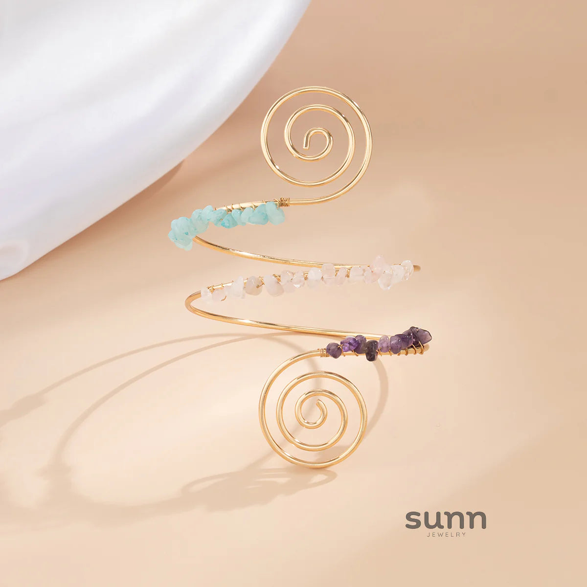 Elliemae Colorful Spiral Arm Cuff