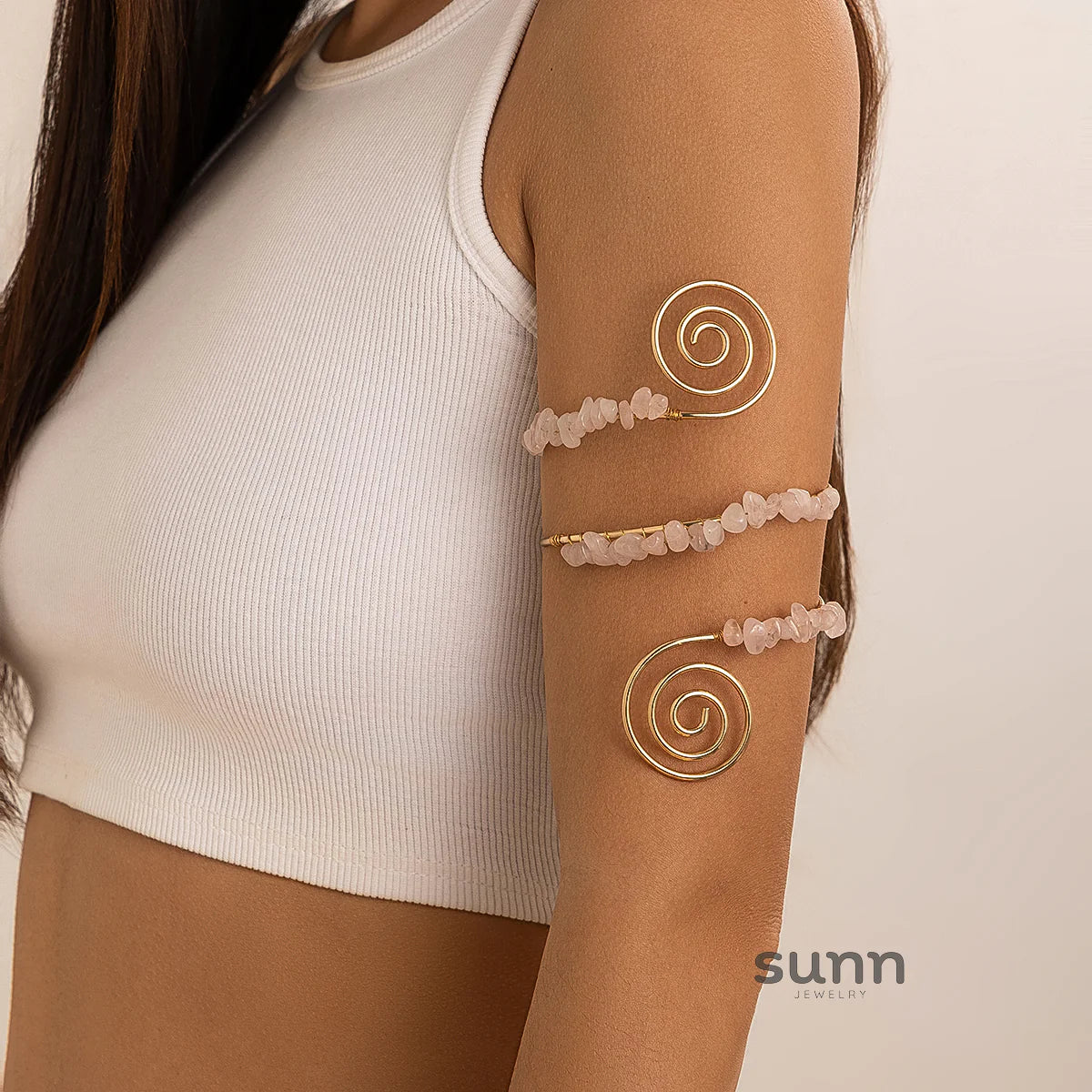 Elliemae Colorful Spiral Arm Cuff