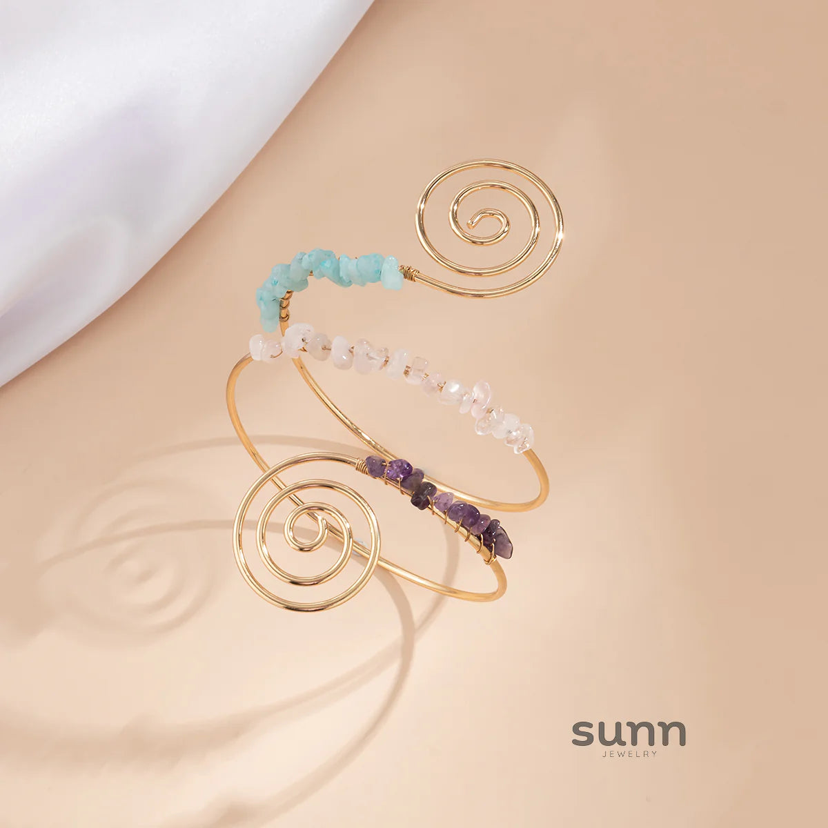 Elliemae Colorful Spiral Arm Cuff