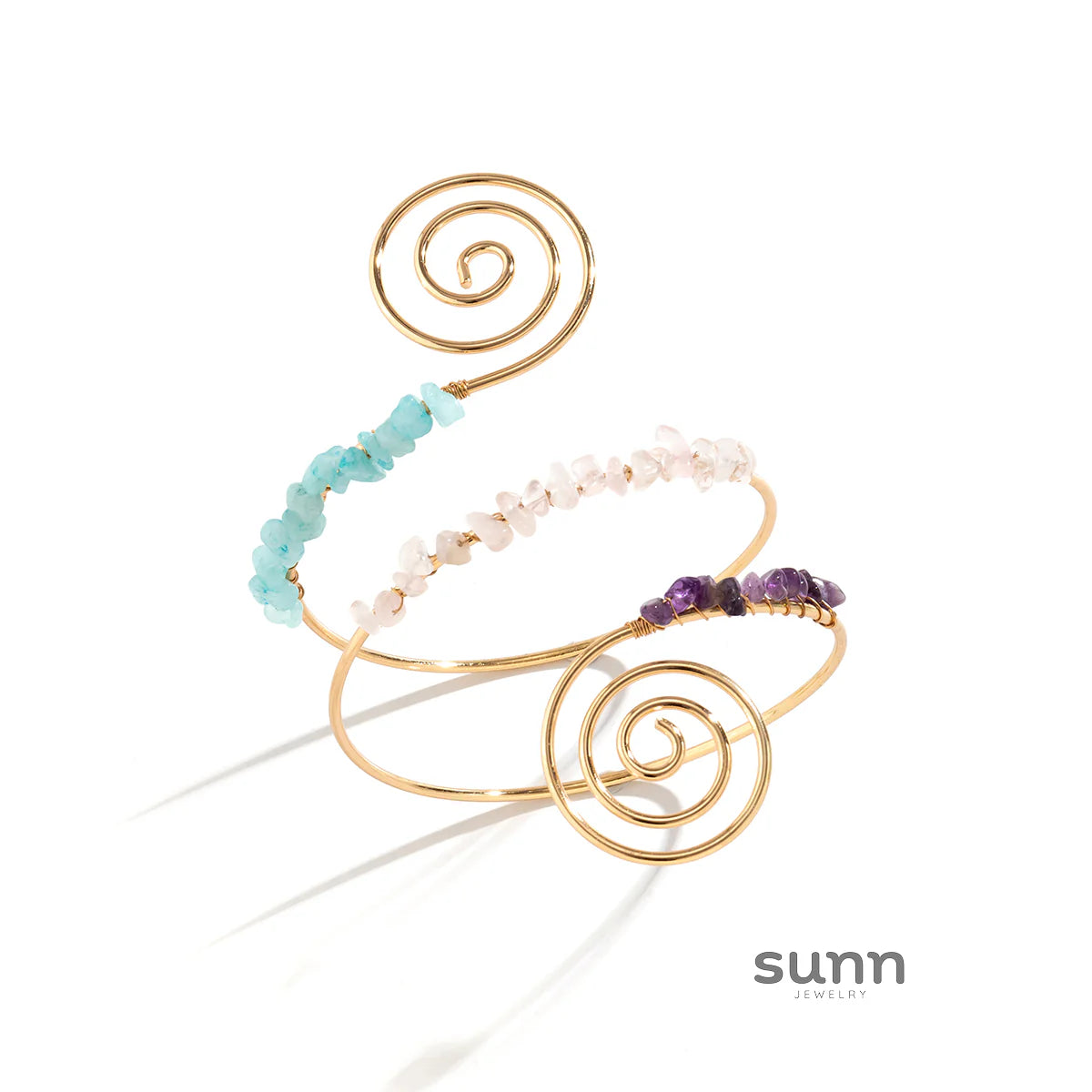 Elliemae Colorful Spiral Arm Cuff