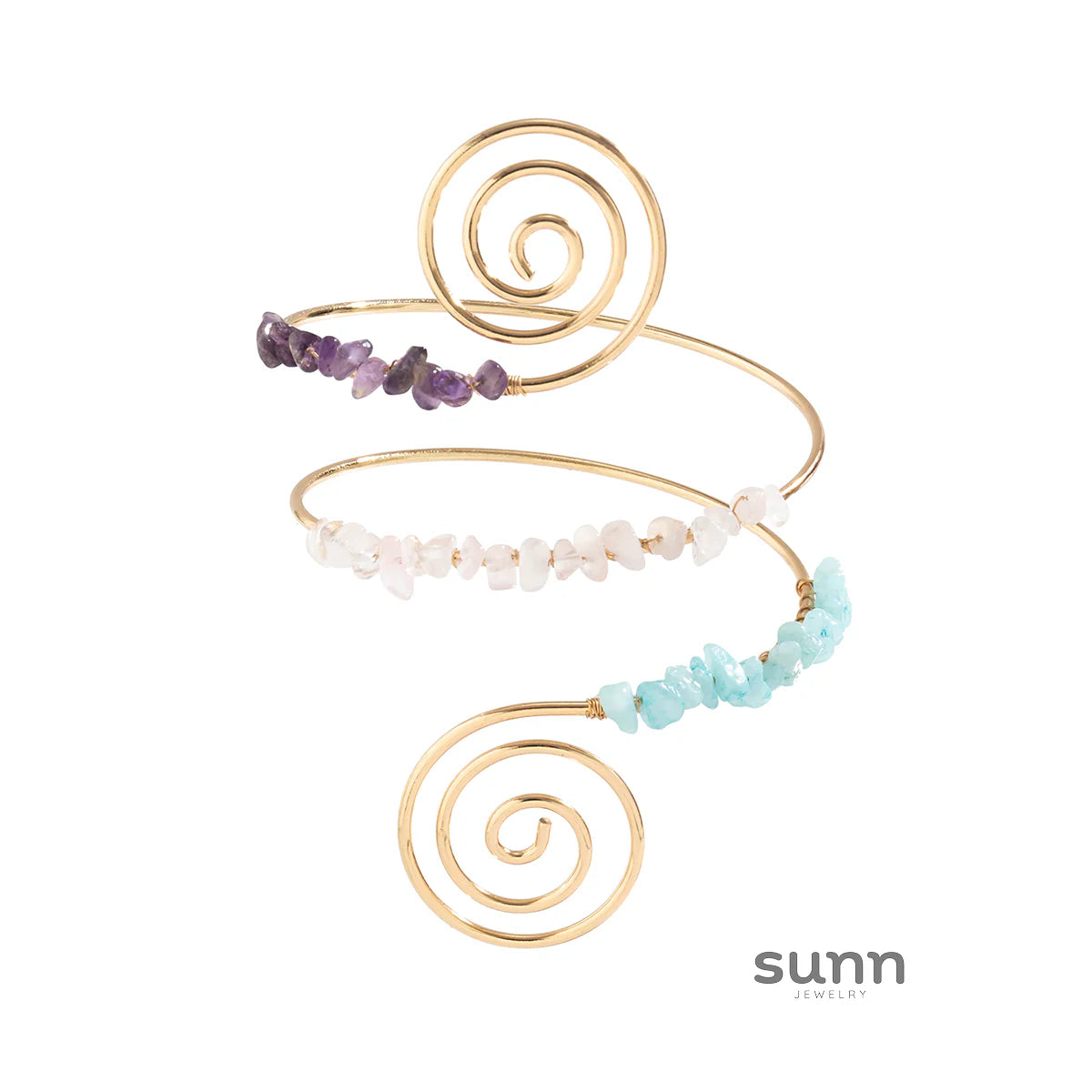 Elliemae Colorful Spiral Arm Cuff