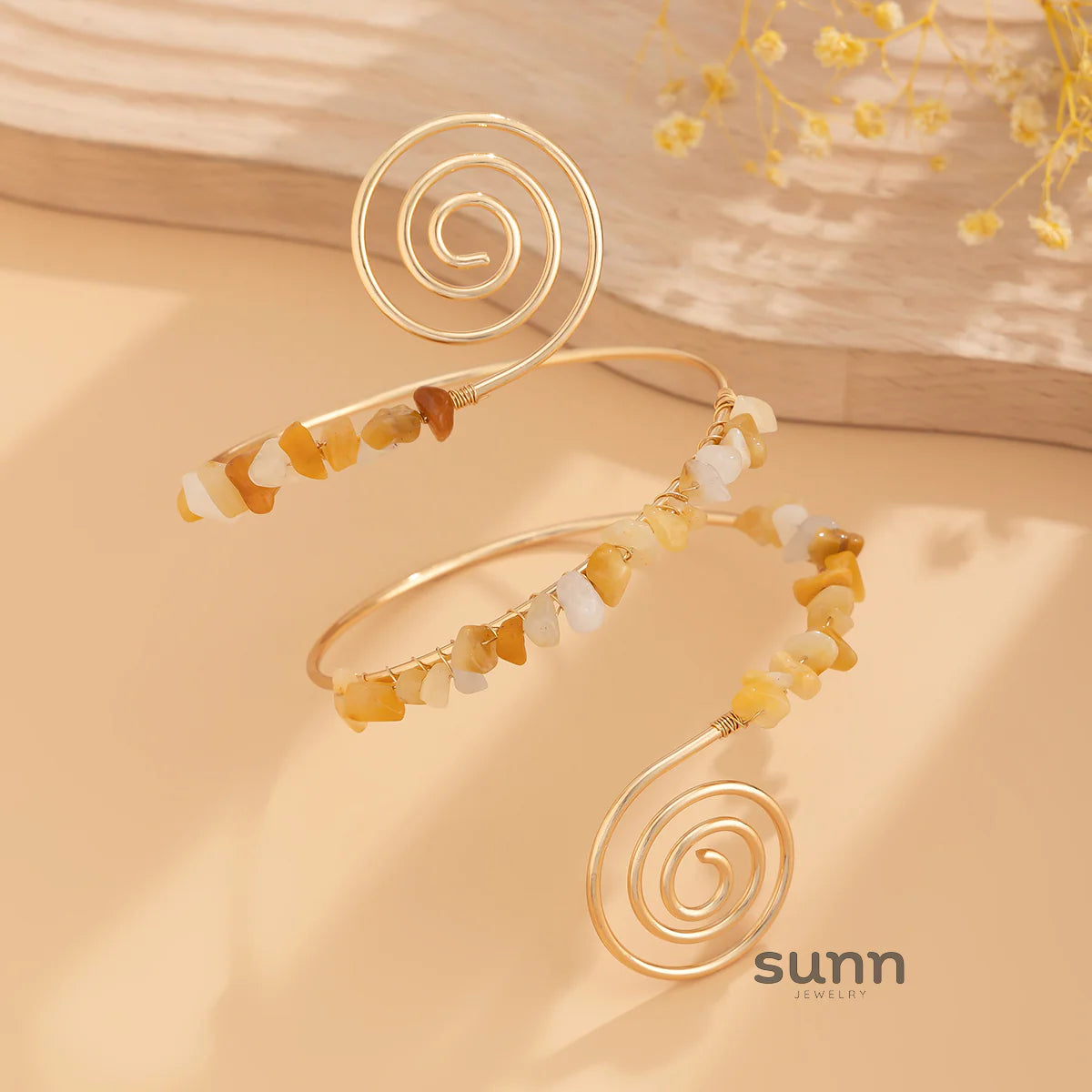Elliemae Colorful Spiral Arm Cuff
