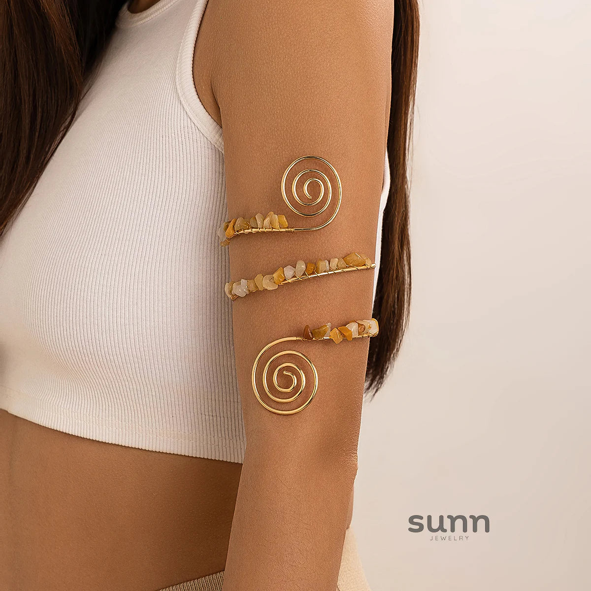 Elliemae Colorful Spiral Arm Cuff