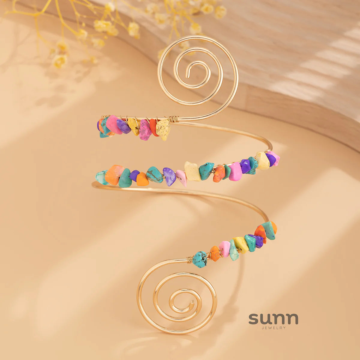 Elliemae Colorful Spiral Arm Cuff