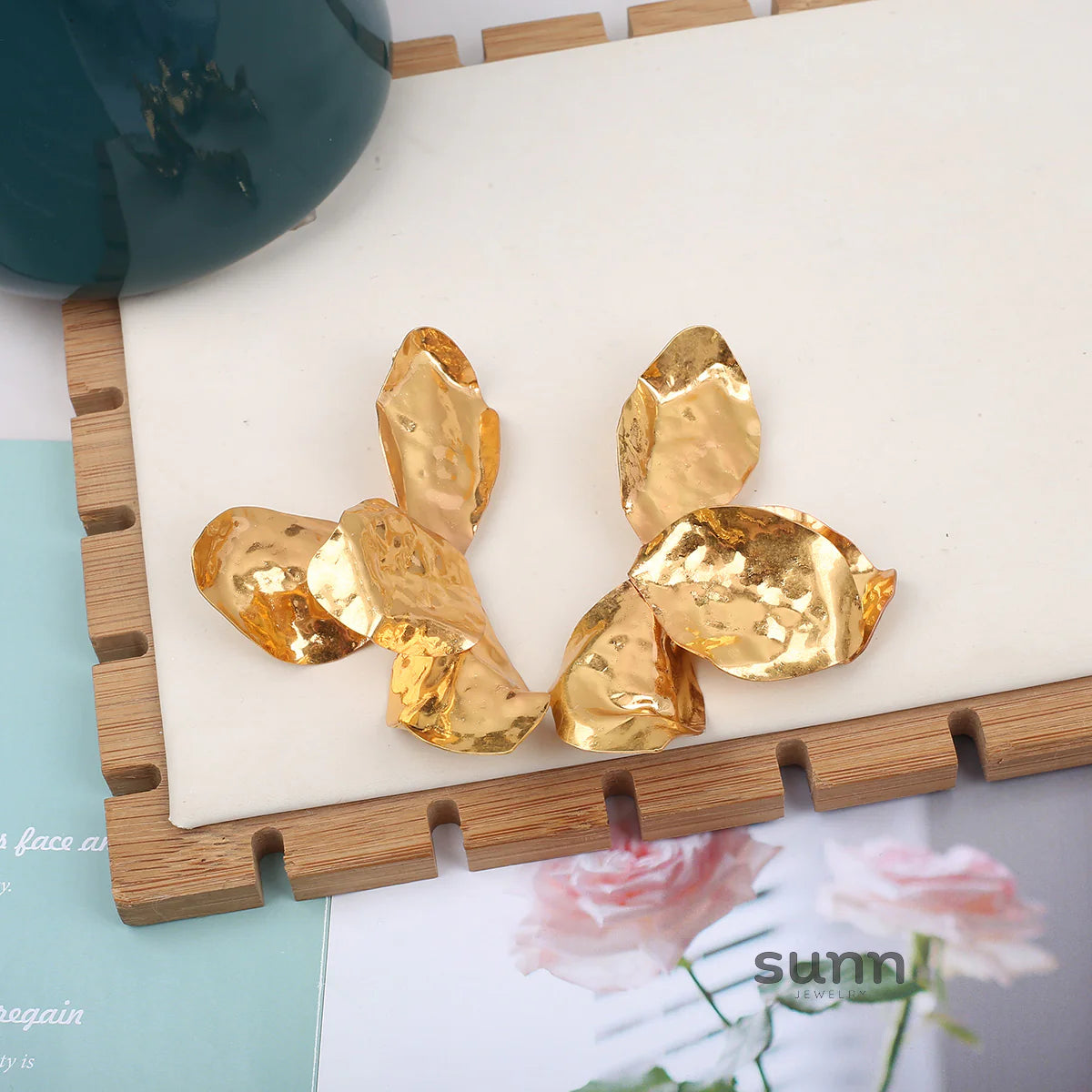 Elliemae Irregular Bloom Earrings