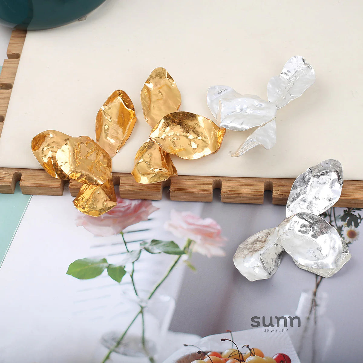 Elliemae Irregular Bloom Earrings