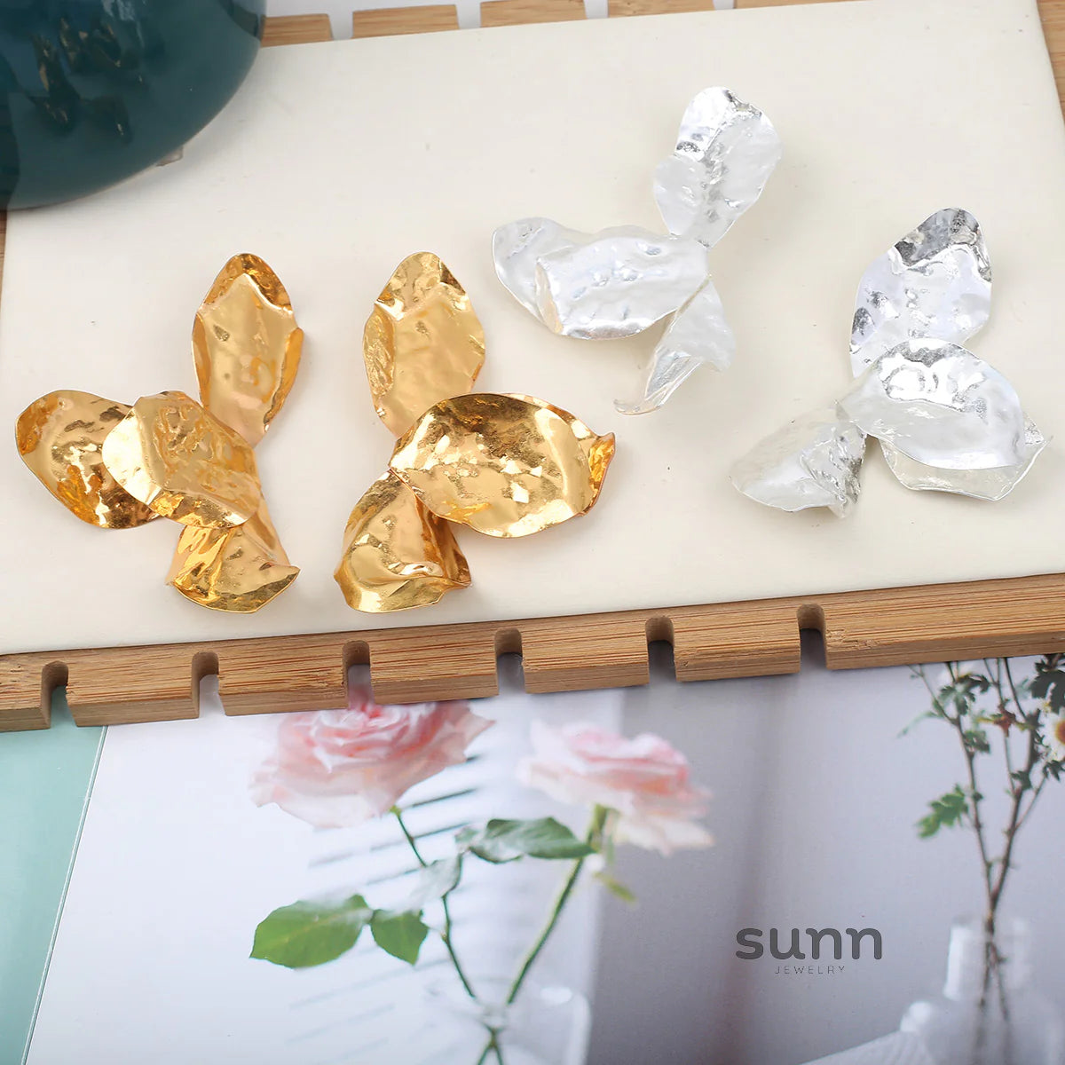 Elliemae Irregular Bloom Earrings