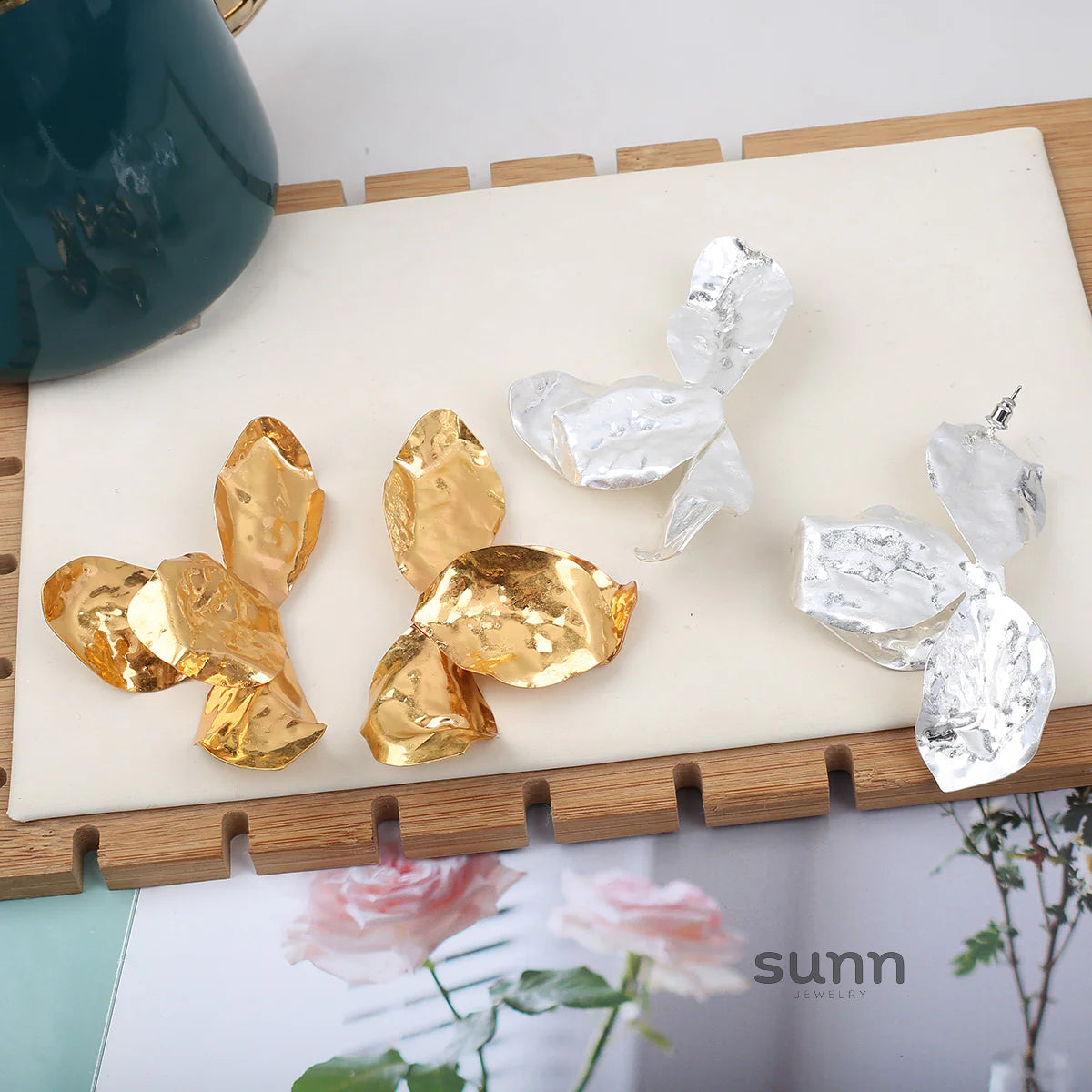 Elliemae Irregular Bloom Earrings
