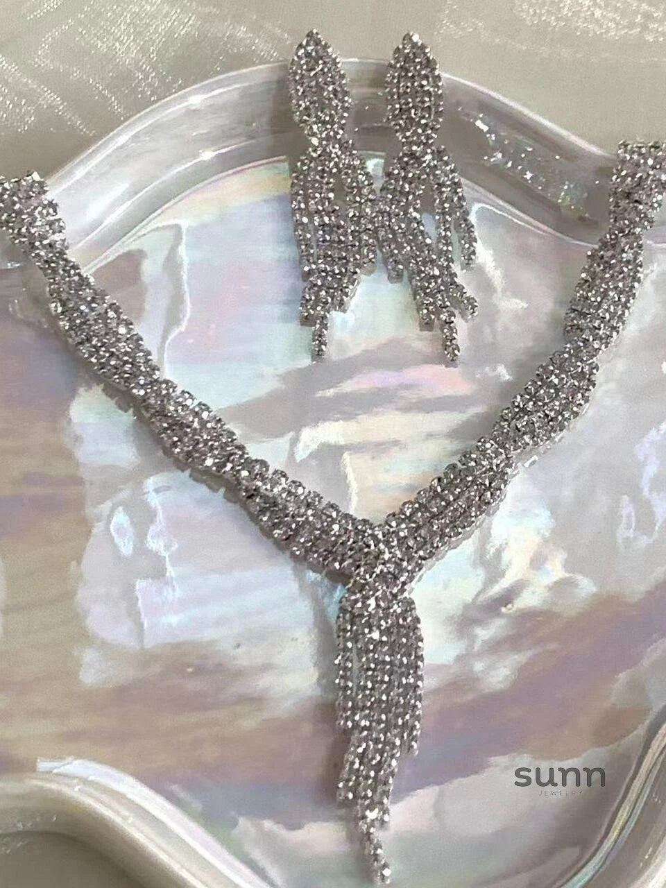 Elliett Rhinestone Choker Set