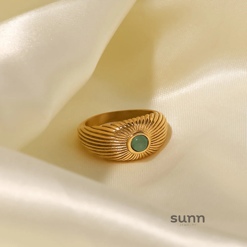 Ellinor Gilded Sunstone Ring
