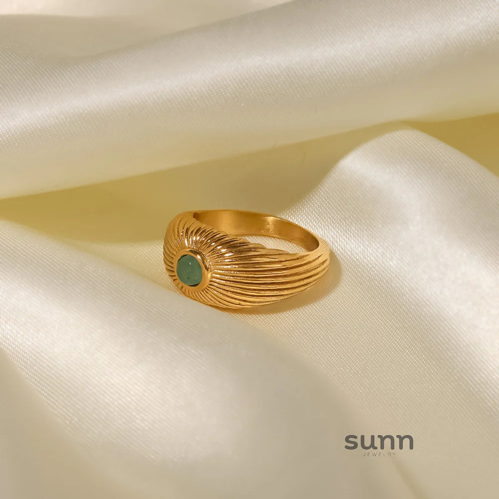 Ellinor Gilded Sunstone Ring