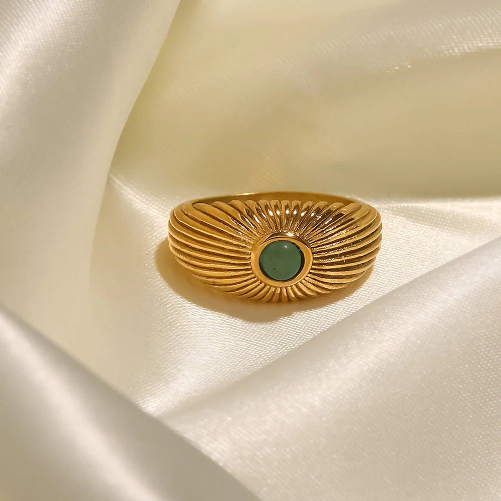 Ellinor Gilded Sunstone Ring