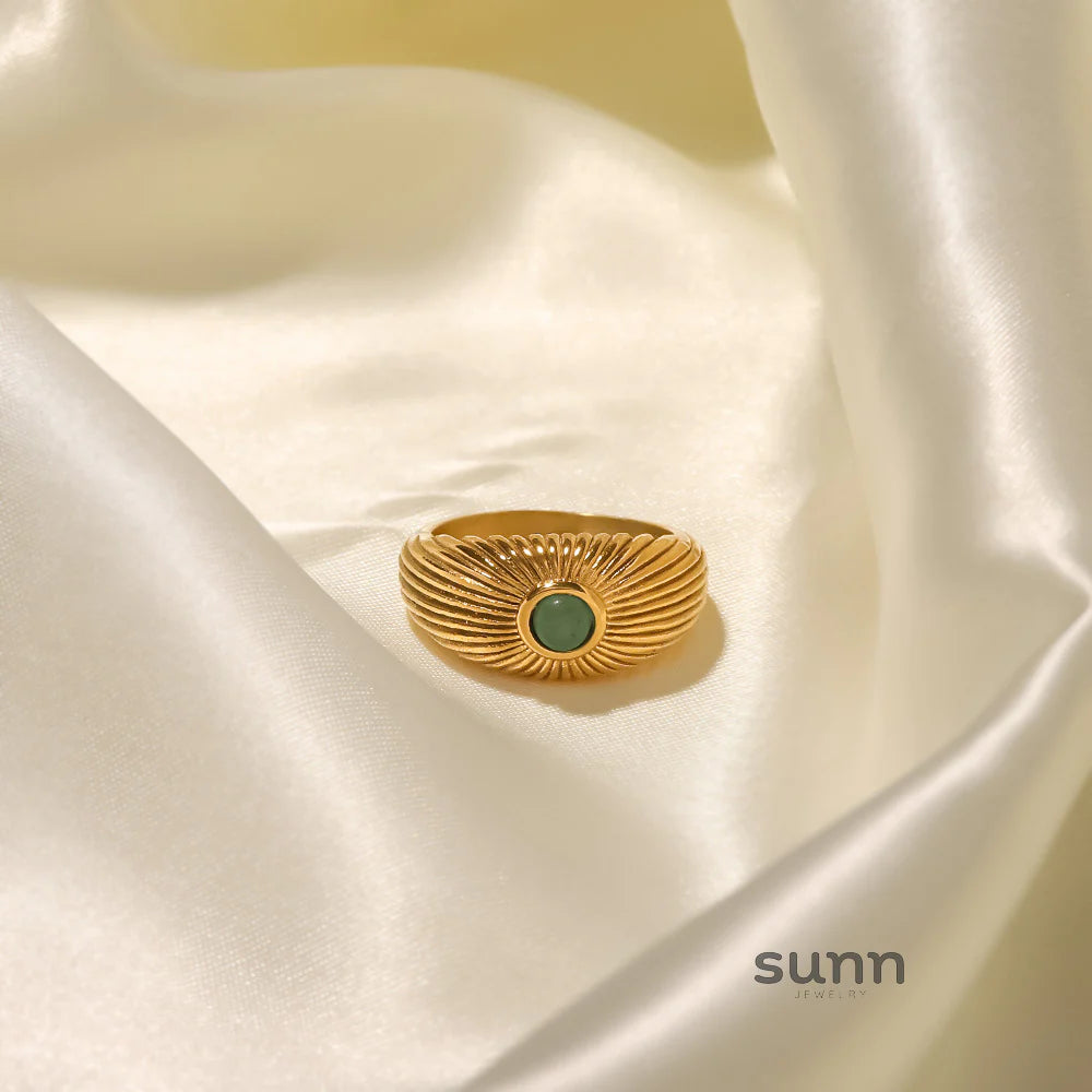 Ellinor Gilded Sunstone Ring