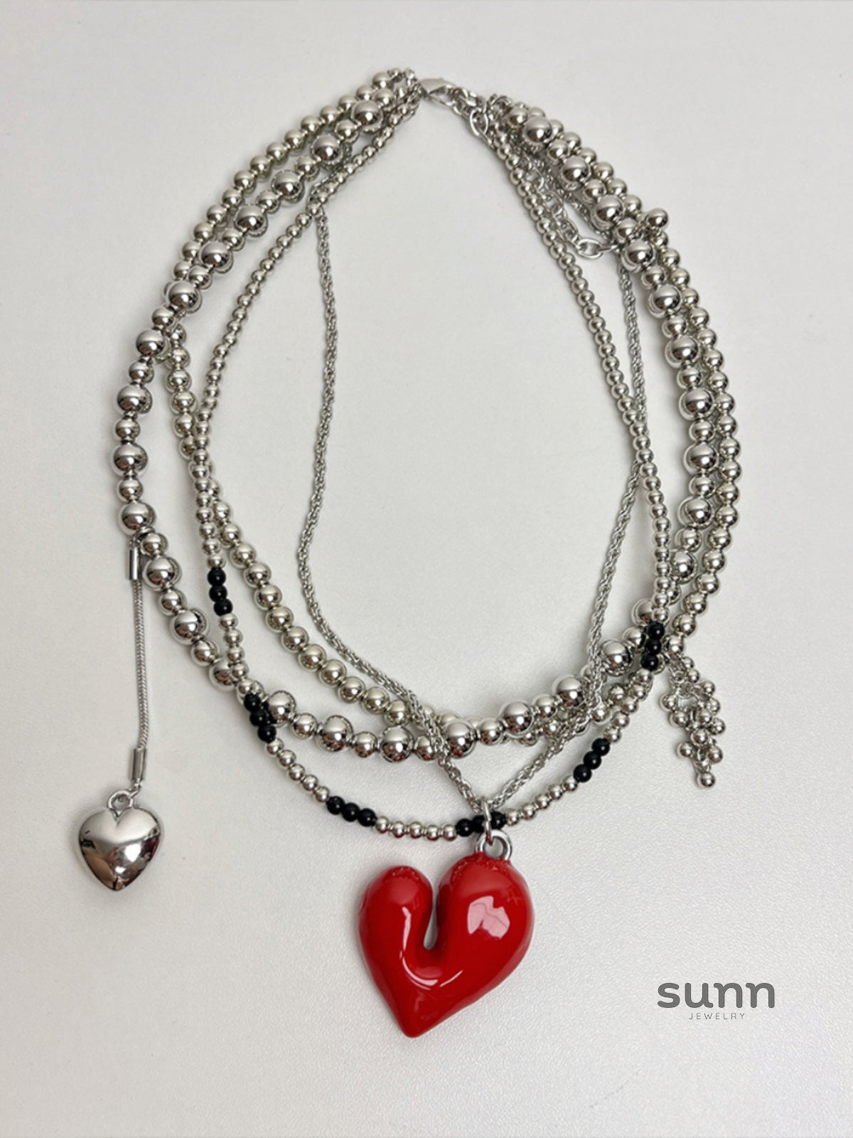 Ellyana Layered Heart Choker [2J887E7X]