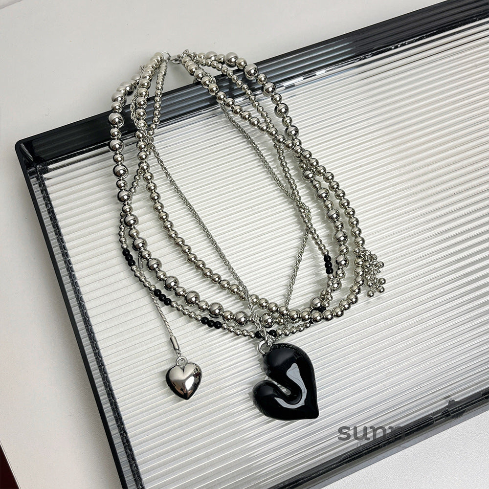 Ellyana Layered Heart Choker [5U4FTZ5T]
