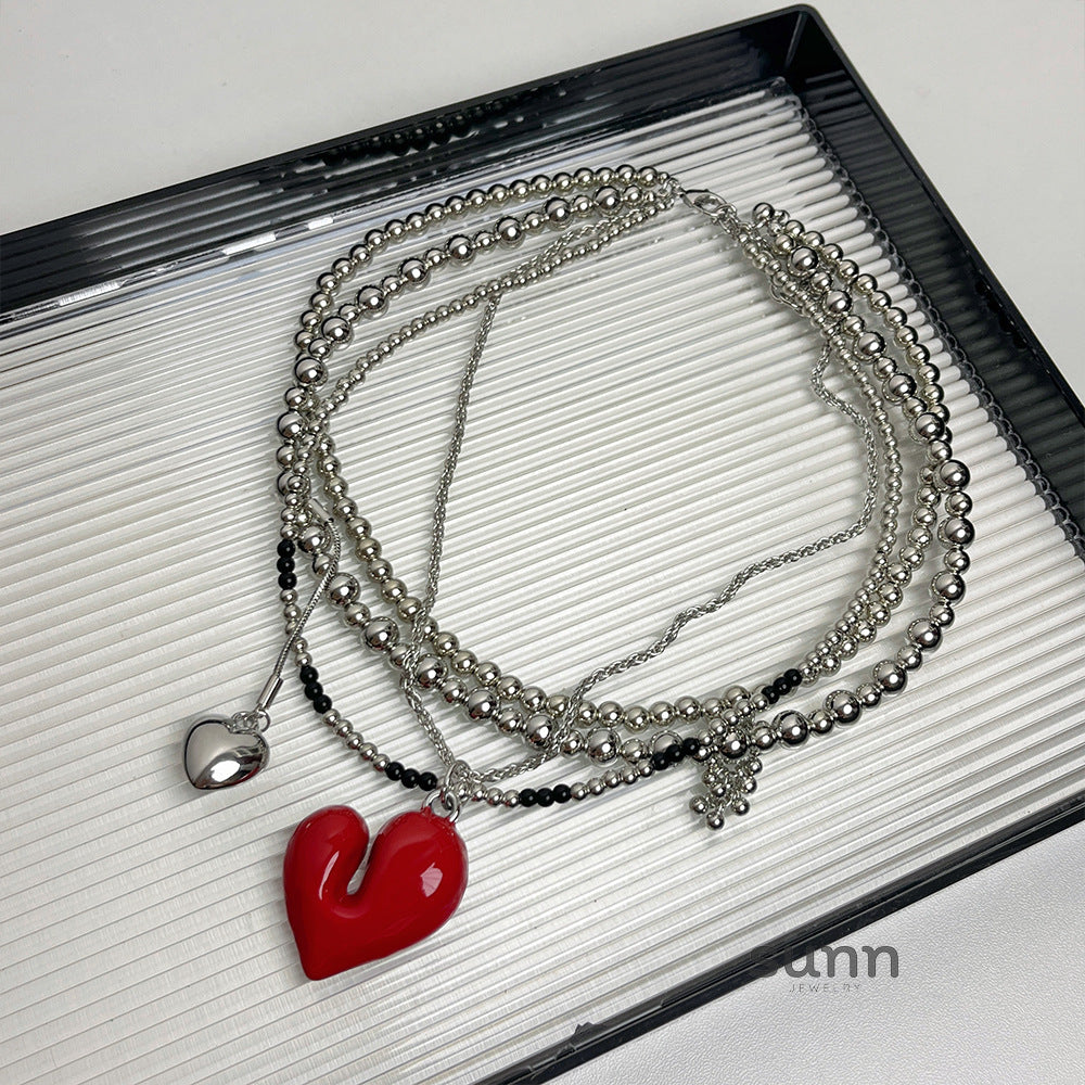 Ellyana Layered Heart Choker [MB36EUCU]