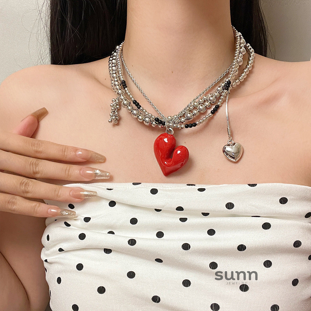 Ellyana Layered Heart Choker [SGD2LUP1]