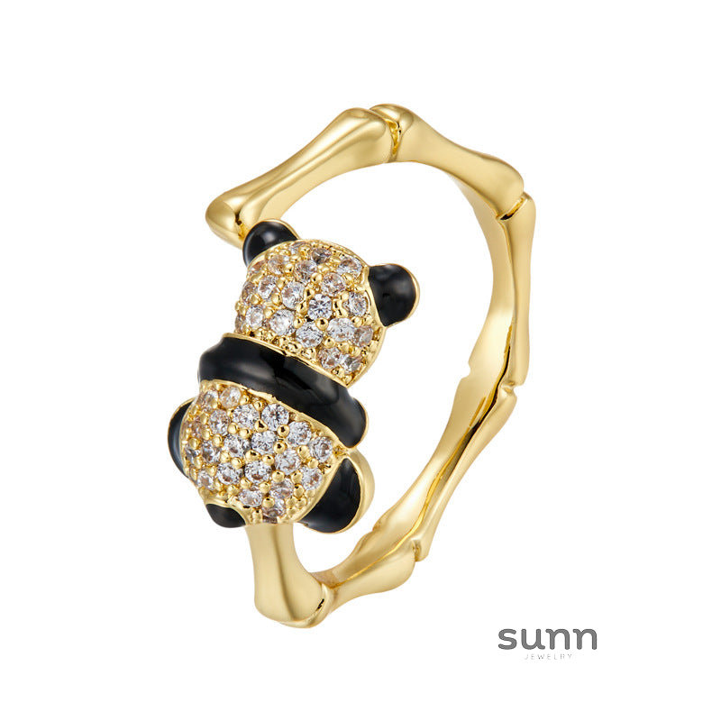 Ellyson Red Panda Open Ring [SIV1D01P]