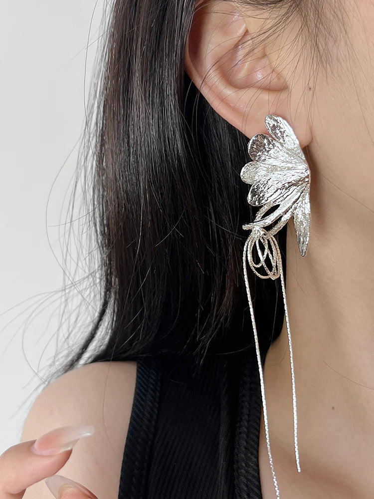 Eloise Pleated Butterfly Earrings