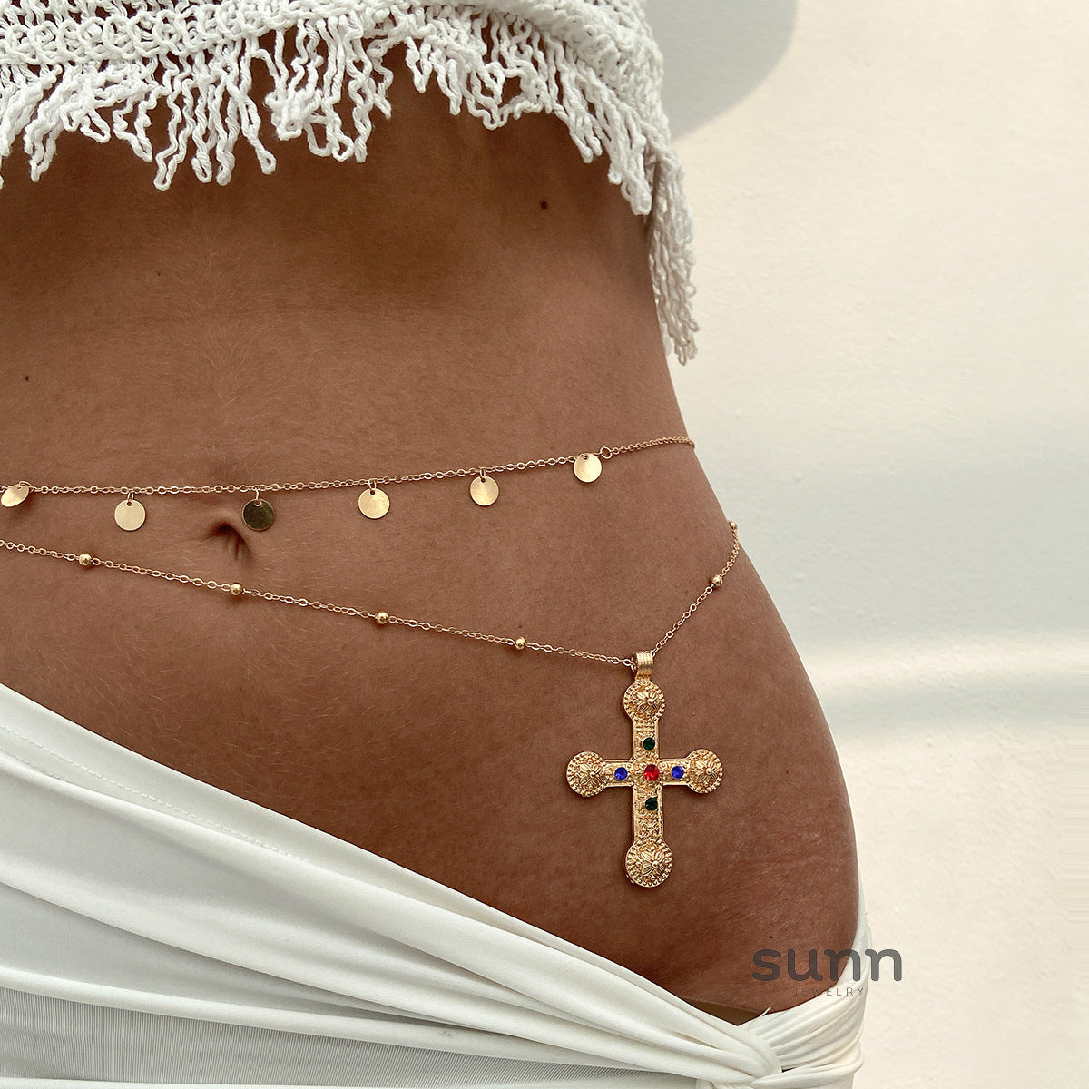 Elsa Crystal Cross Body Chain [SOK4W8DX]