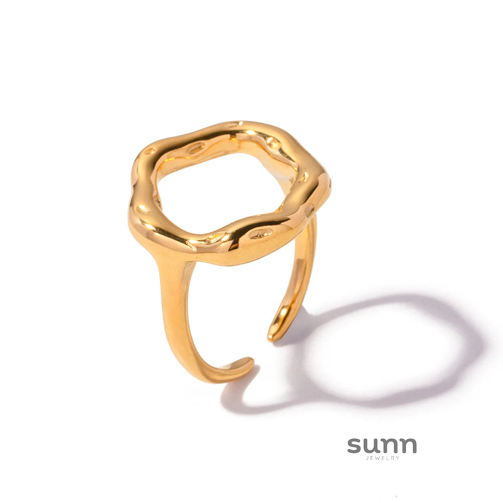 Elsa Molten Bloom Open Ring