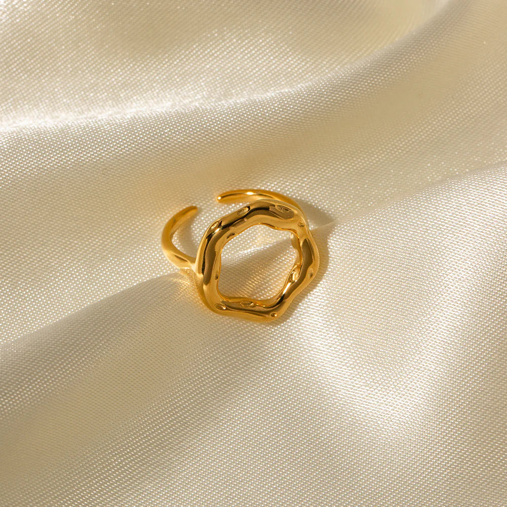 Elsa Molten Bloom Open Ring