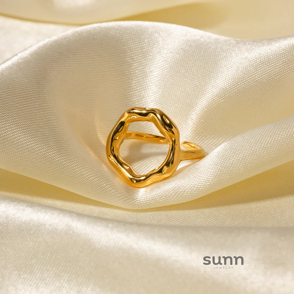 Elsa Molten Bloom Open Ring