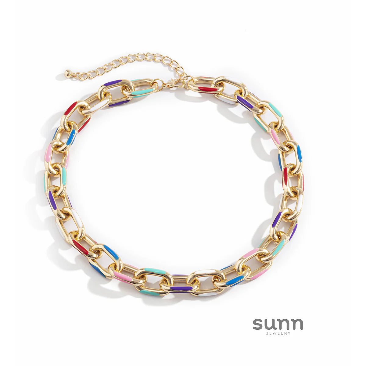 Elvia Abstract Art Chain Necklace