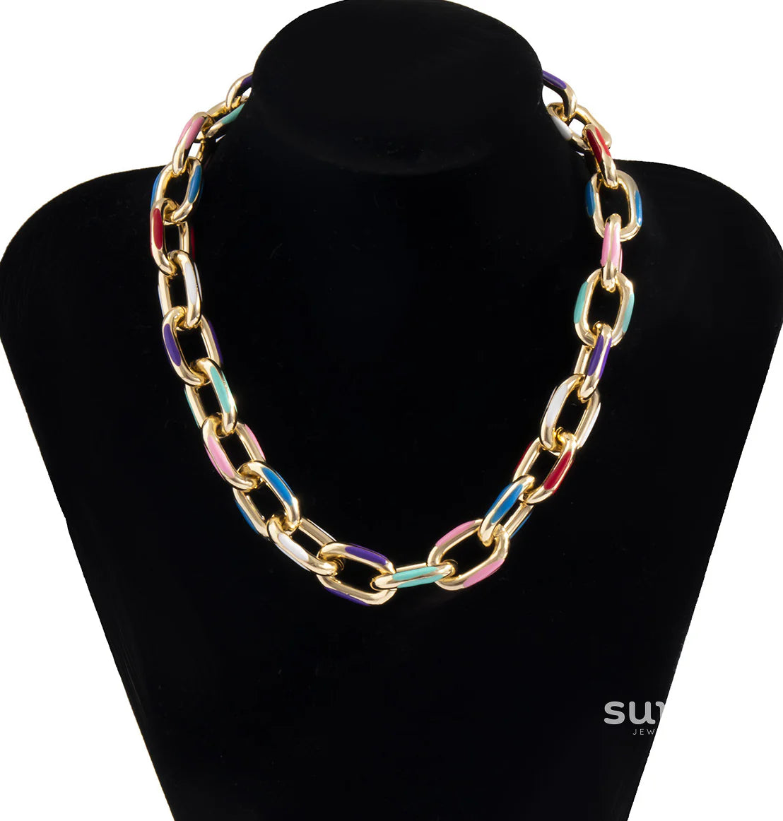 Elvia Abstract Art Chain Necklace